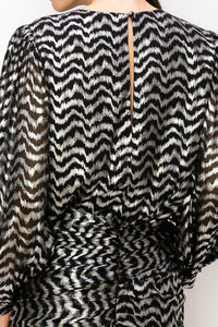 Ina - Chevron Print Blouse