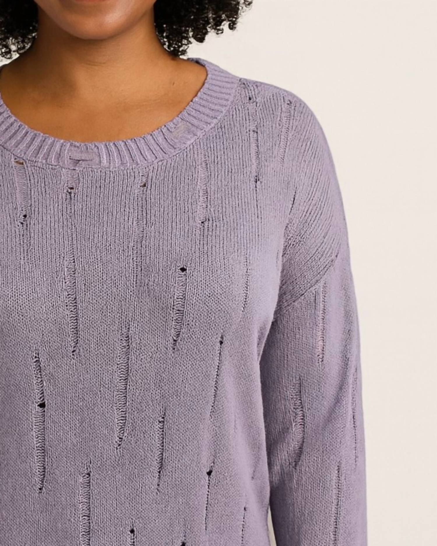 Planet By Lauren G. - Undone Boat Neck Sweater