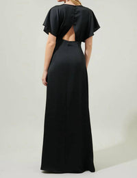 Sugarlips - Stacy V-neck Maxi Dress