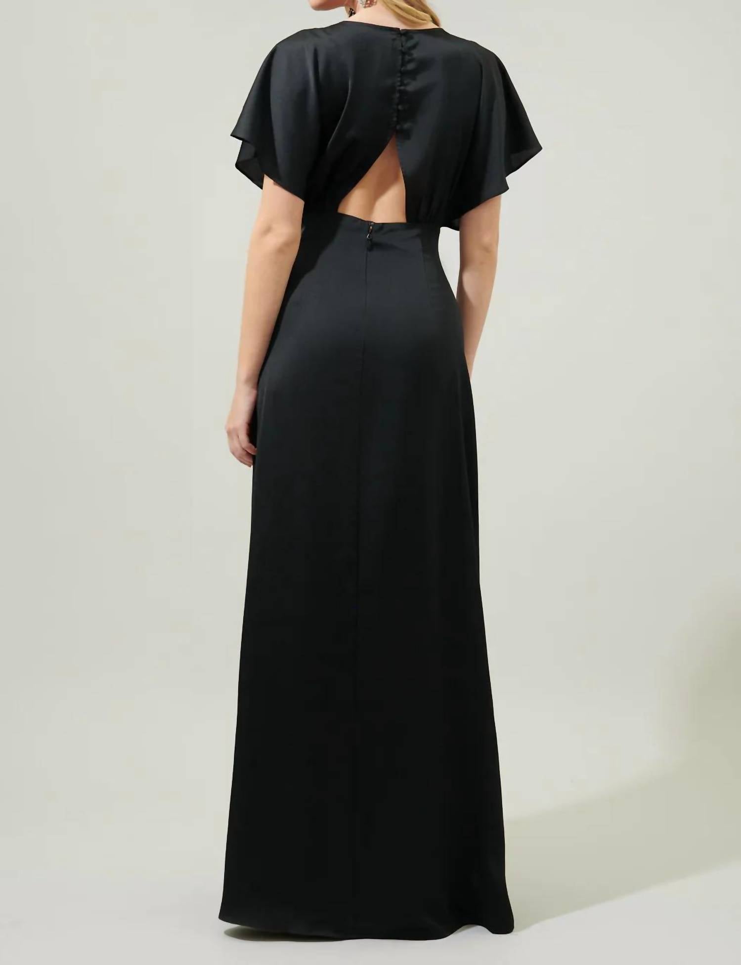 Sugarlips - Stacy V-neck Maxi Dress