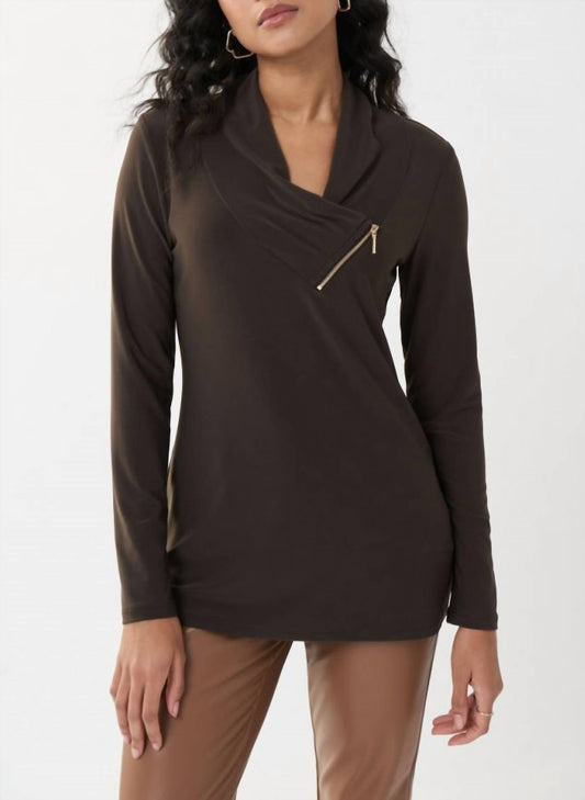 ZIP ACCENT TUNIC