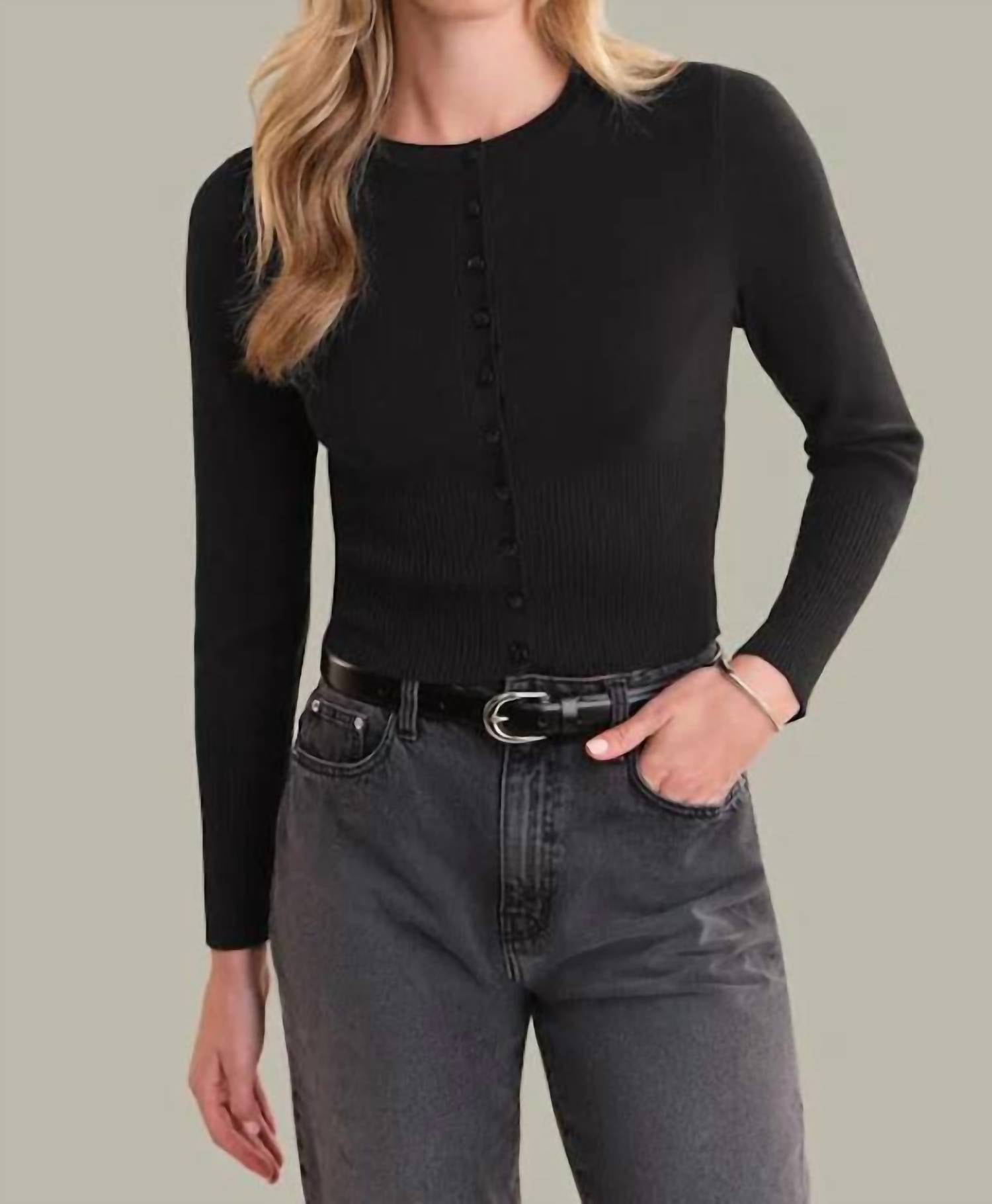 525 America - Anne High Rib Waist Cardigan
