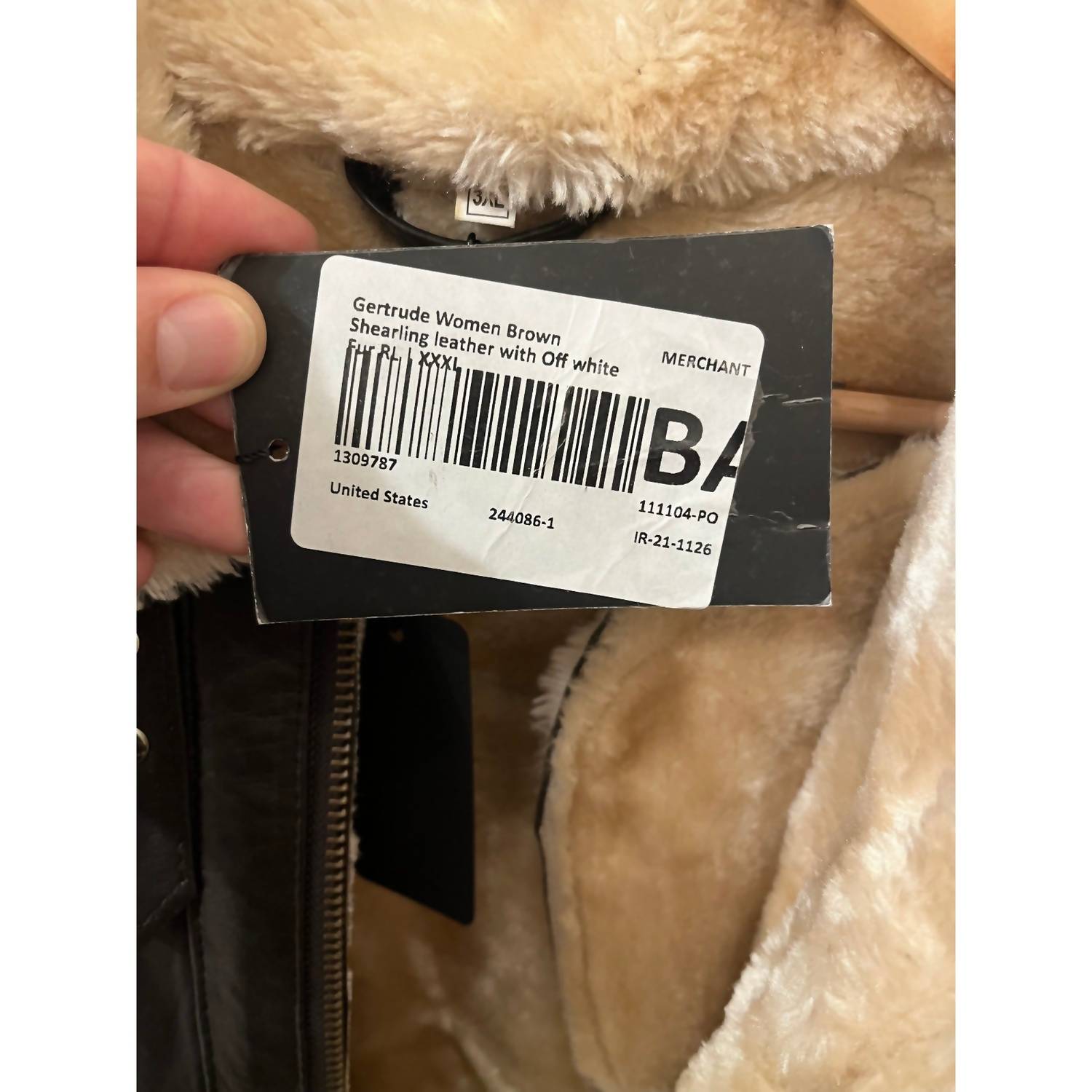 Angel - Women's Genuine Leather Sherling Jacket