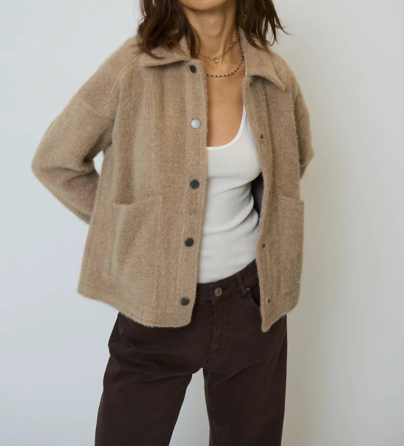 Central Park West - Bille Cropped Barn Jacket