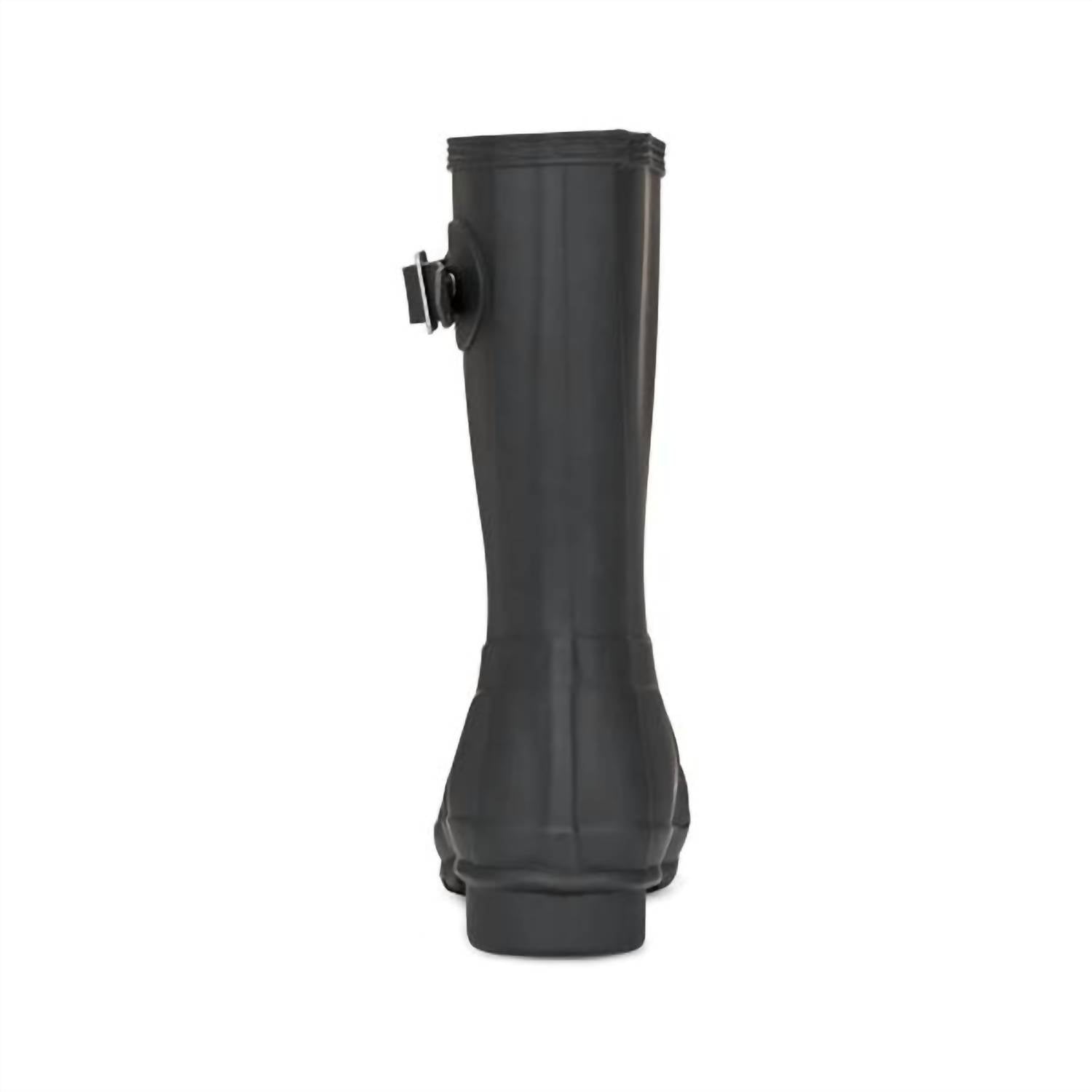 HUNTER Men's Original Short Waterproof Rain Boots in black - men's shoe - view 5