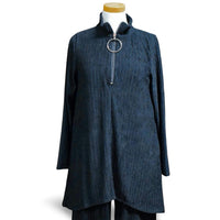 Inoah - Women's Zip-placket Tunic