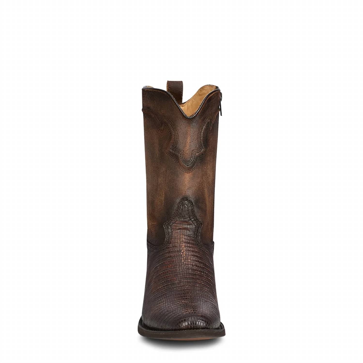 Corral - Men's Lizard Teju Embroidery Round Toe Boot