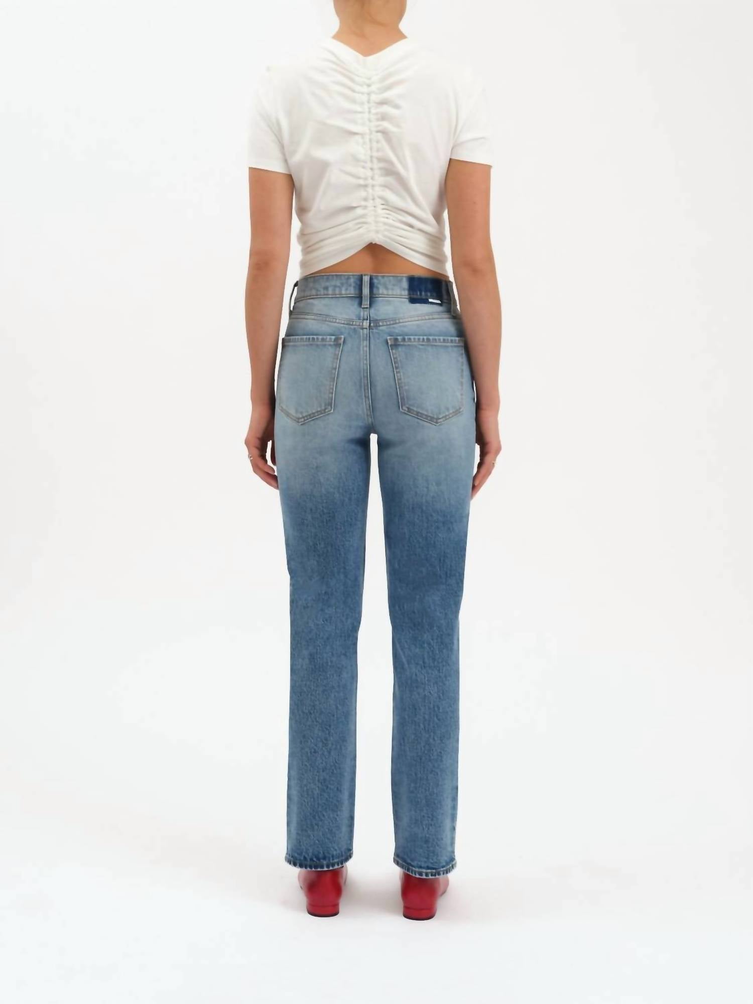 Daze - Smarty High Rise Slim Straight Jeans
