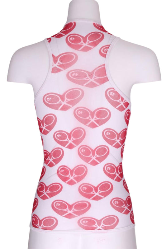Love Love Tennis - Women's Mid Heart Mesh Vee Tank