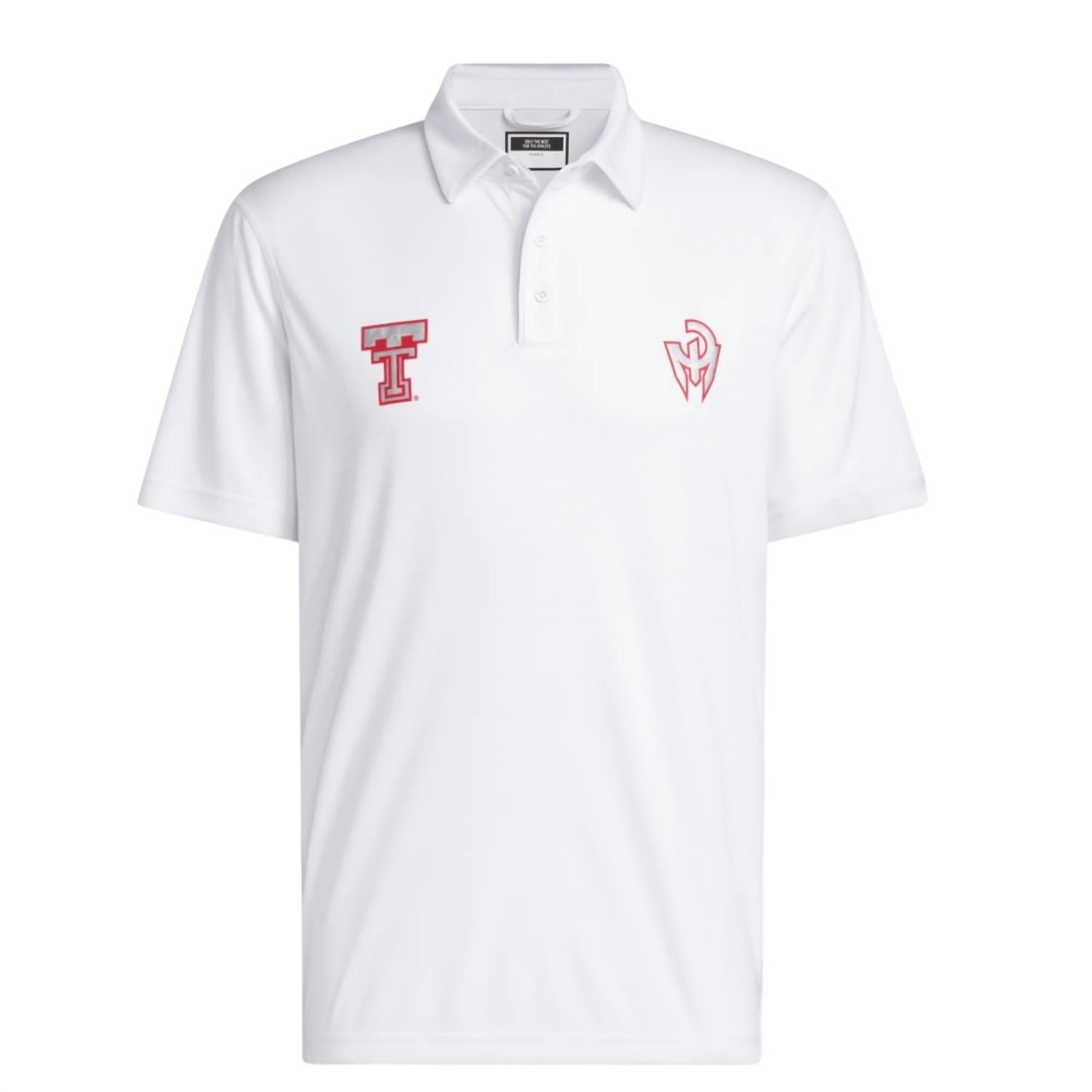 adidas Men's Texas Tech Red Raiders Coach Sportswear Polo in white - men's t-shirt - view 4