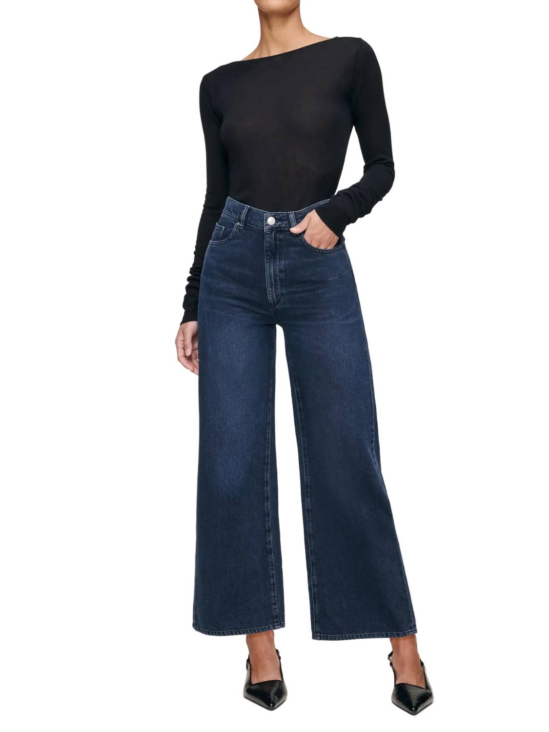 Dl1961 - Women'S - Hepburn High Rise Wode Leg Denim Jeans