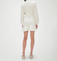 Self-Portrait - Soft Knit Bow Mini Dress