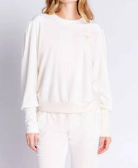 Pj Salvage - Velour Vanity Long Sleeve Lounge Top