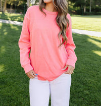 Michelle Mae Denise Sweatshirt in coral - women's top