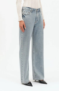 Daze - 1999 Crystal Bow High Waist Straight Leg Jeans