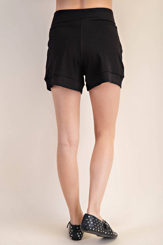 Glam - Relaxed Side Pocket Knit Shorts