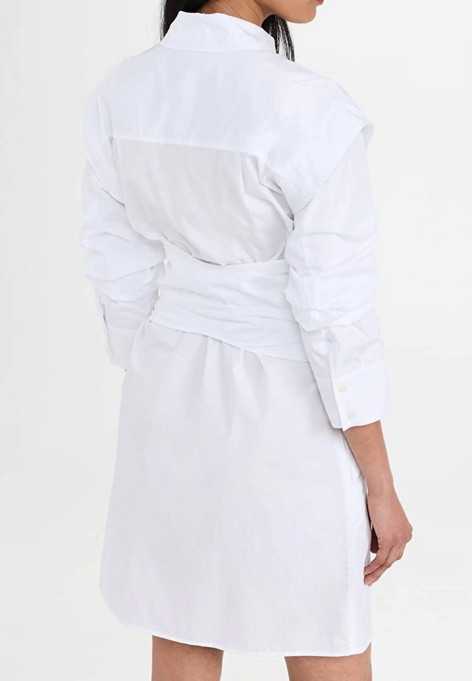 Skylar Zip Front Shirt Dress