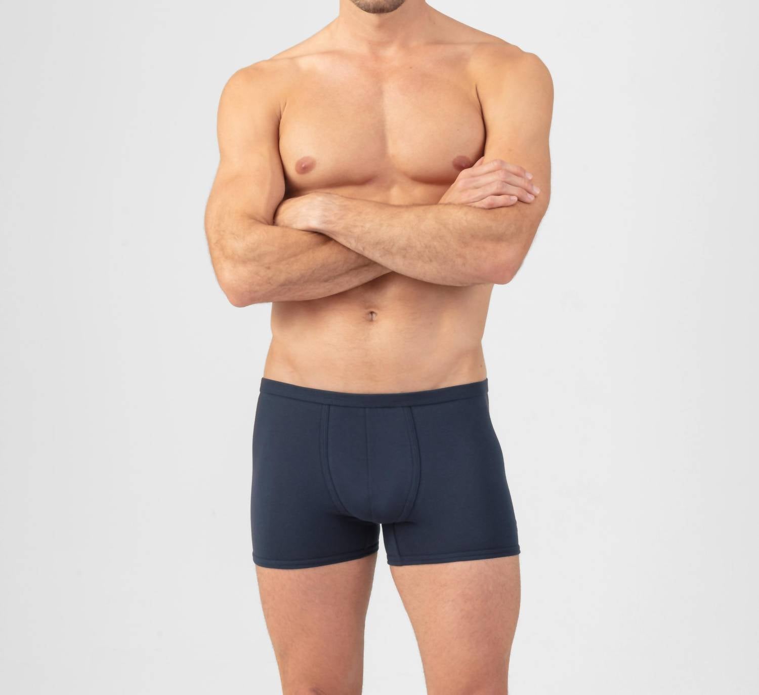 Ron Dorff Boxer Briefs With Piping in navy - men's item