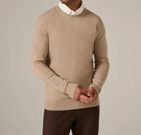 7Diamonds Alcott Crewneck Sweater in tan 1 - men's sweater