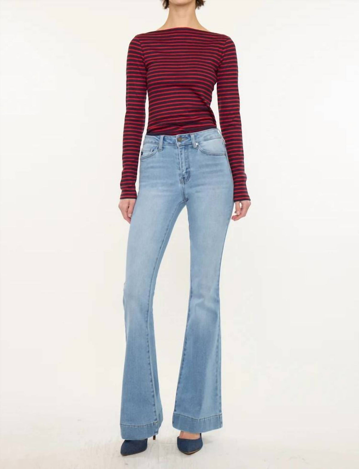 Kancan - Roxanne High Rise Flare Jeans