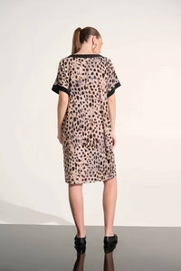 Joseph Ribkoff - Silky Knit Animal Print Straight Dress