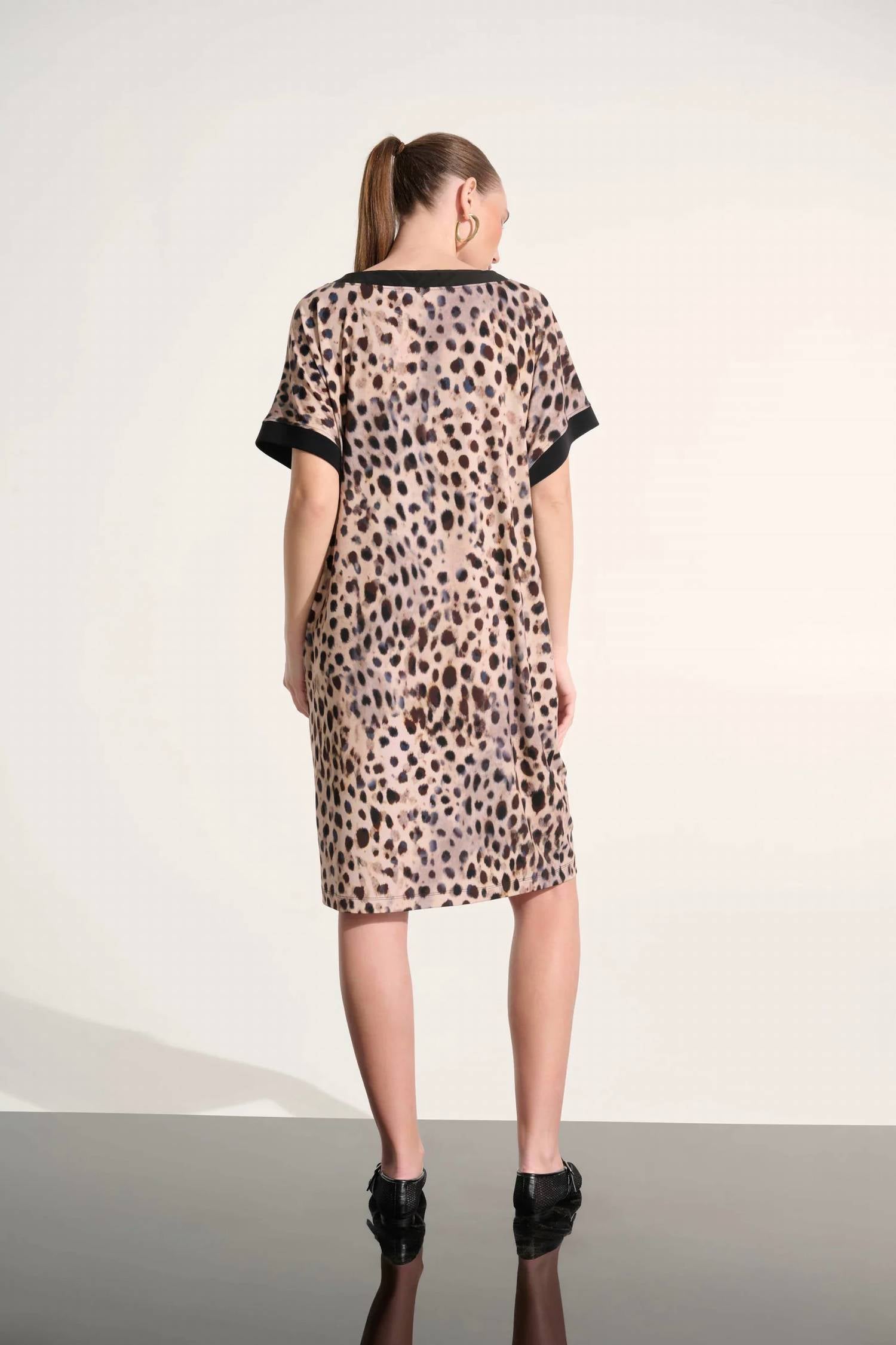 Joseph Ribkoff - Silky Knit Animal Print Straight Dress