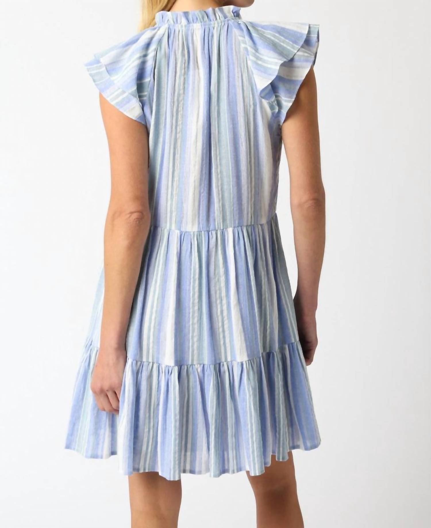 Olivaceous - Kaia Stripe Mini Dress
