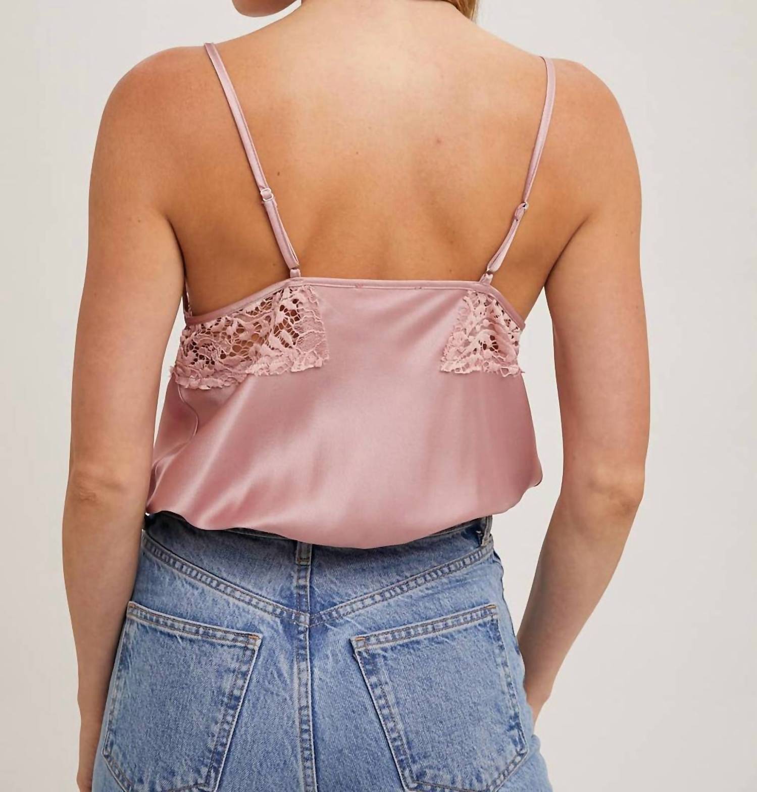 Bluivy - Silky Lace Trimmed Camisole