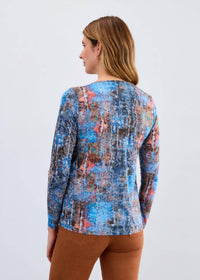 Fdj - Long Sleeve V Neck Top