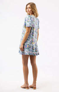 SMITH & QUINN Women's James Mini Dress in coastal ikat - women's dress - alternate view