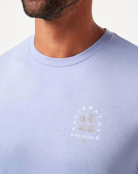 TravisMathew Night Diver Short Sleeve Tee in heather violet storm - men's t-shirt - view 4
