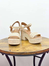 Fortune Dynamic - Women's Raffia Block Heel Sandals