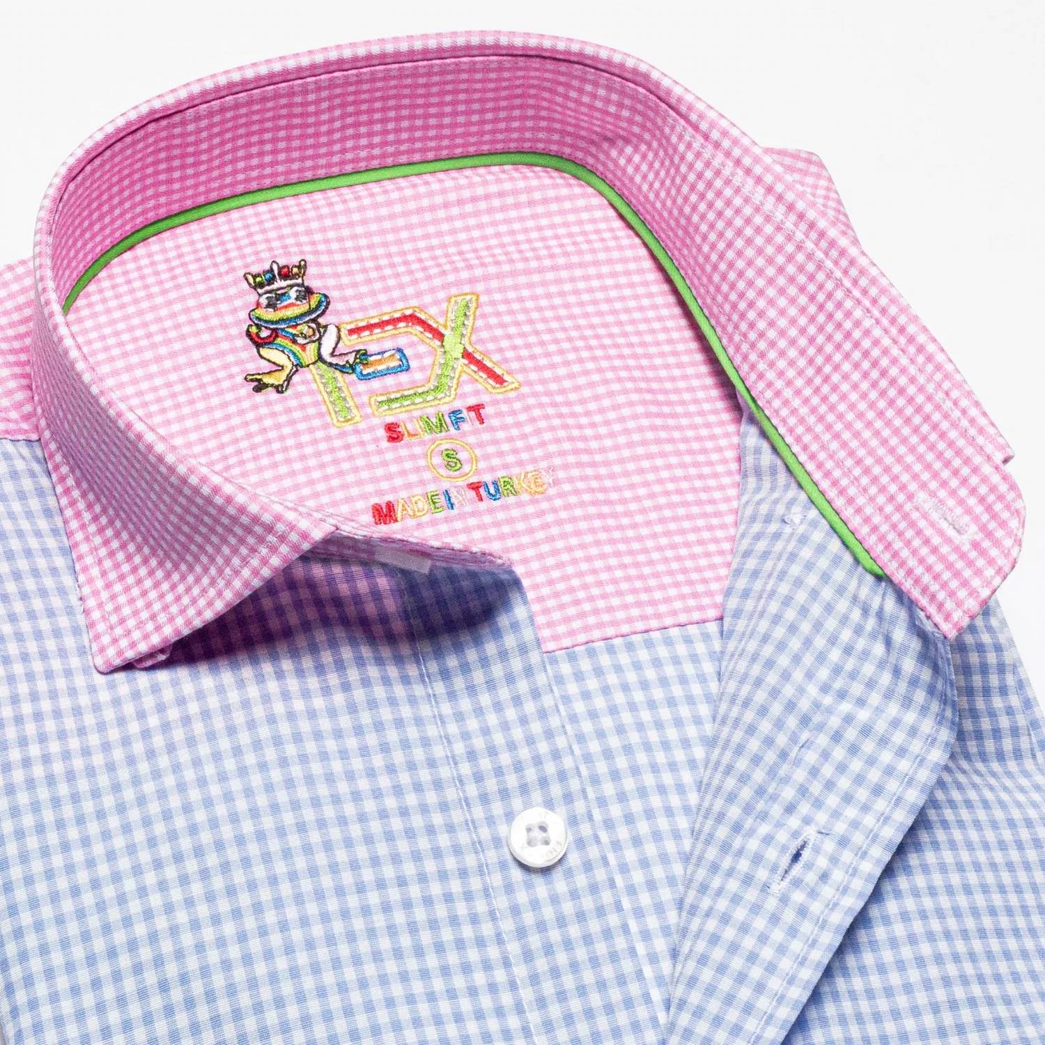 Eight X - Frog Plaid Combo Button Down Shirt