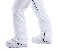 RIVIYELE Snow Pants With Leg Vents in white black - women's pants - detail view