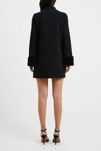 French Connection - Ruth Faux Fur Trim Mini Dress