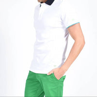 Eight X - Double Sided Collar With Multi Colored Stripes Polo