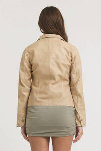 Jakett - Amelia Patina Leather Jacket