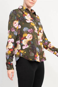 Nicole Miller - Chiffon Floral Blouse