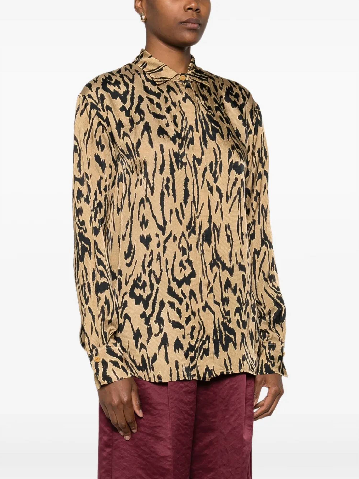 Forte Forte - Moiree Print Satin Oversized Shirt