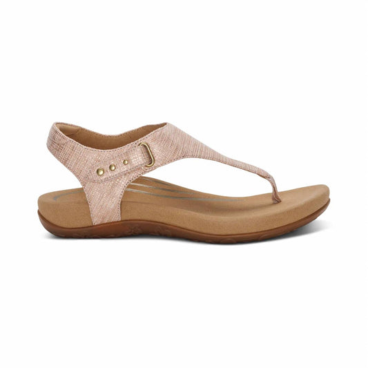 Aetrex - Women's Ellie Quarter Strap Thong Sandal