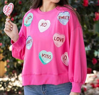 Mary Square - Millie Candy Heart Sweatshirt