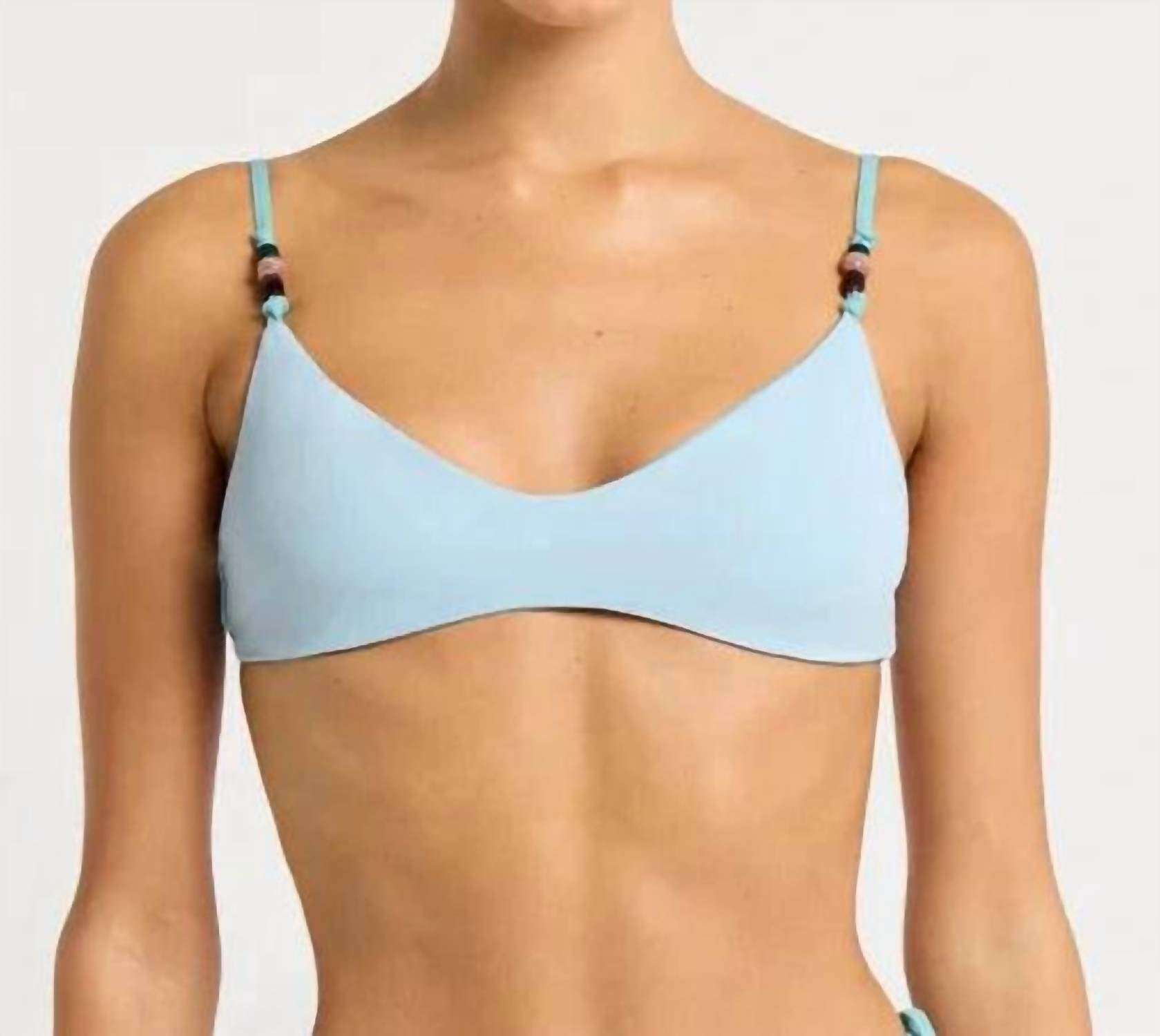 bond-eye Mika Reversible Crop Top in cirrus moonstone - women's swimwear - view 4