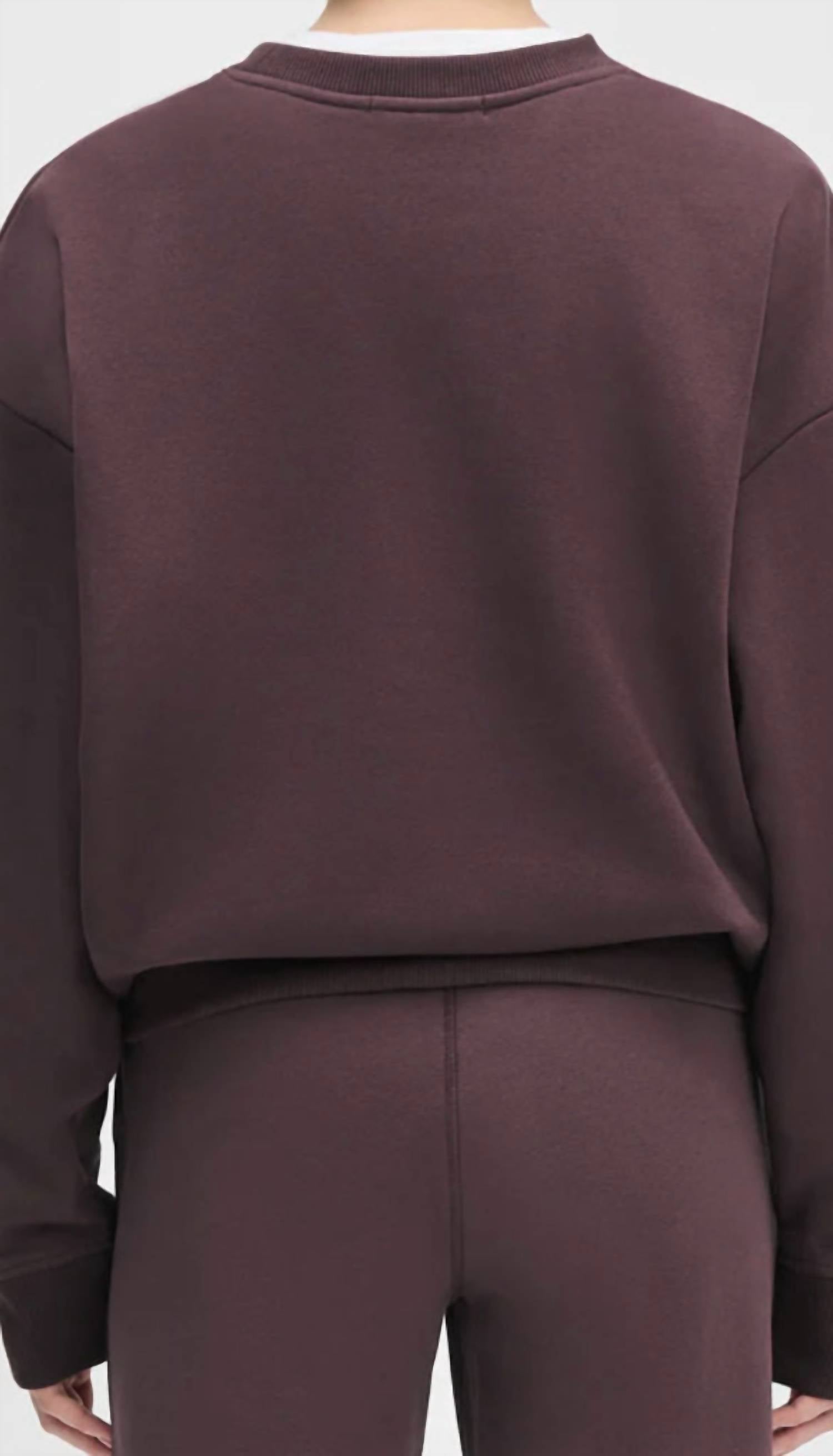 Favorite Daughter Collegiate Sweatshirt in burgandy - women's top - alternate view