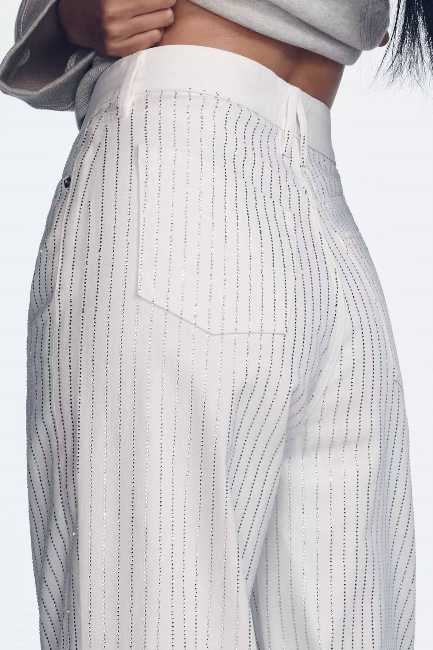 Good American - Sparkle-lined Good Ease Relaxed Jeans