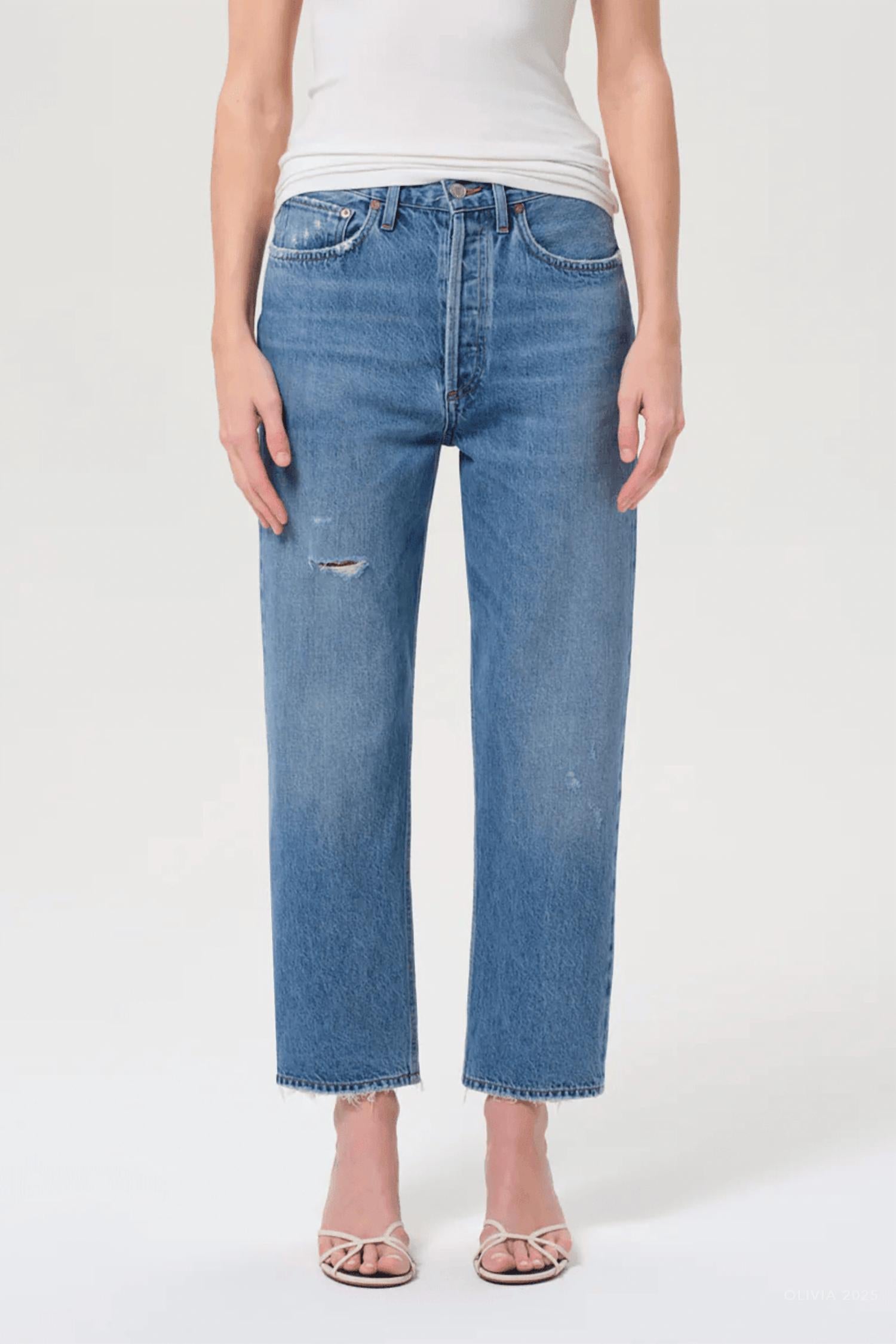 Agolde - 90's Crop Mid Rise Straight Jean