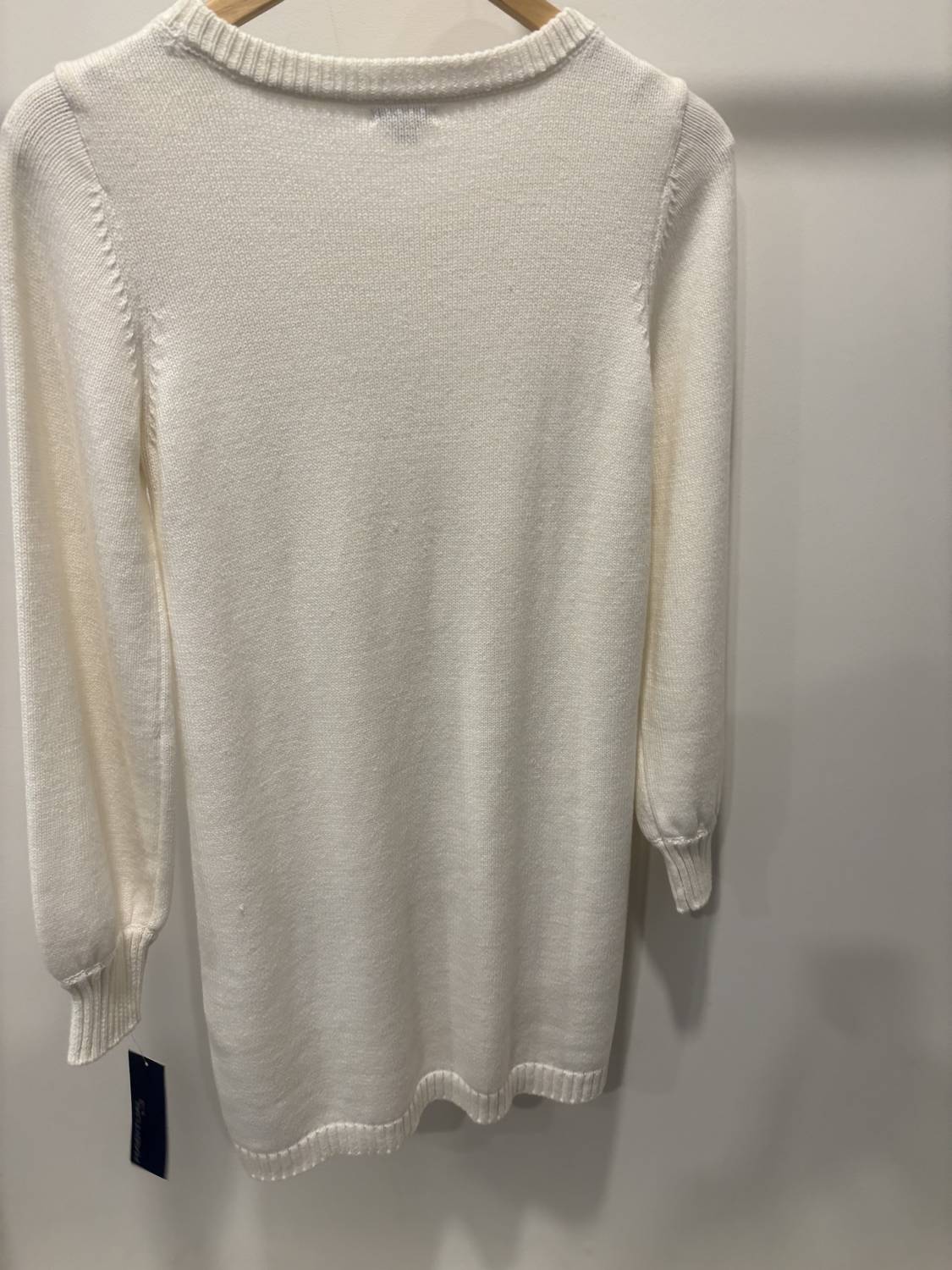 Habitual Girl - A Line Cable Knit Sweater Dress