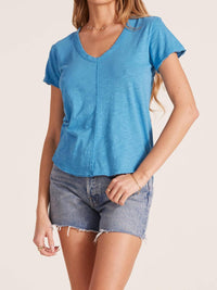 bobi Center Seam Tee in caribbean - women's t-shirt
