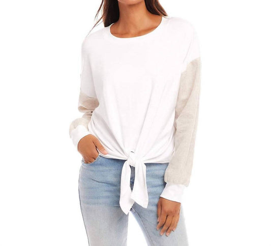 Karen Kane - Contrast Tie-Front Top