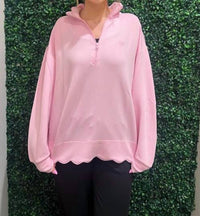 Simply Southern - Pullover Scalloped Edge Top