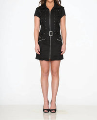 Orchid Bloom - Gothic Mini Dress